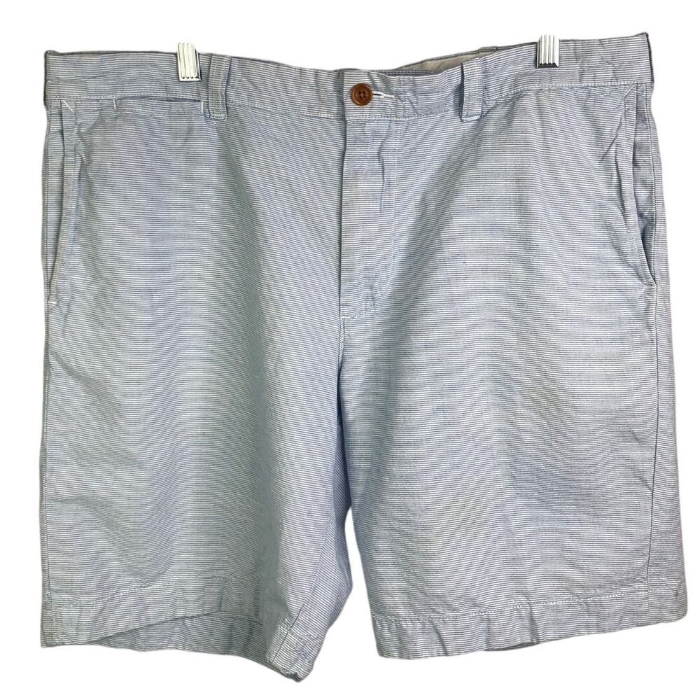 J.Crew Stanton Shorts Mens Size 38 Blue/White Seersucker Flat Front